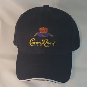 Crown Royal Hip Hop Baseball Cap Adjustable Peaked Sandwich Hat Black